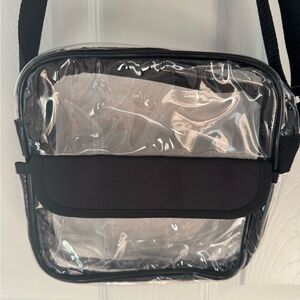 Clear Black Crossbody Bag